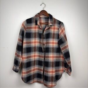 Plaid Button Up Long Sleeve Shirt